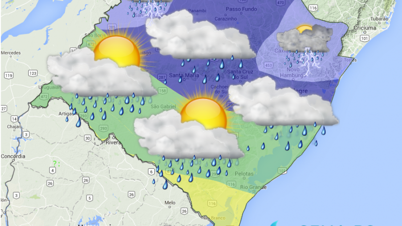 Sala de Situação da Sema alerta para risco de temporais no RS