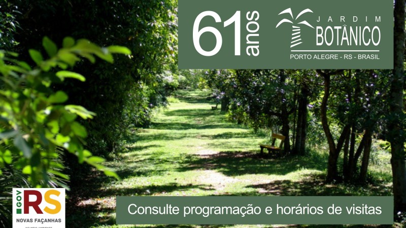 Jardim Botânico comemora 61 anos com programação especial.