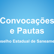 Convocações e Pautas - CONESAN