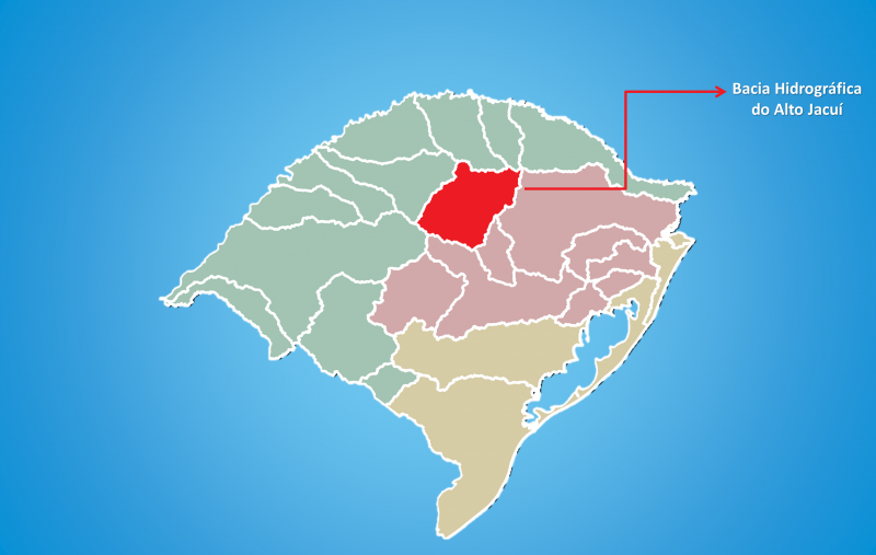 Localização da Bacia Hidrográfica do Alto Jacuí