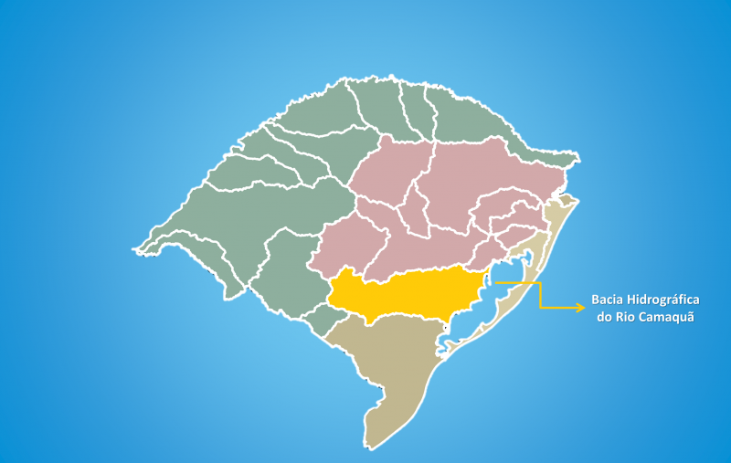 Localização da Bacia Hidrográfica do Rio Camaquã