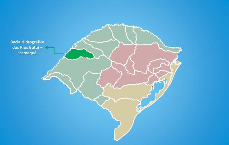 Localização da Bacia Hidrográfica dos Rios Butuí – Icamaquã