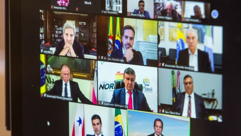 Sete governadores brasileiros participaram da conferência virtual 