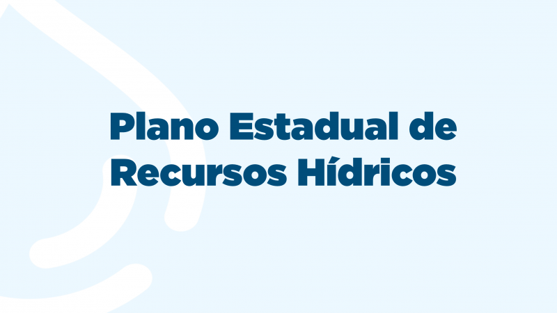 Plano Estadual de Recursos Hídricos