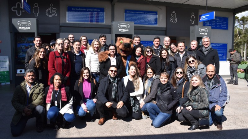 Agendas da Abema pelo interior do RS contou com visitas a empreendimentos em Gramado e em Canela.