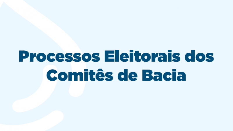 Processos Eleitorais de Comitês de Bacia