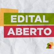 logomarca com as cores verde e vermelho (edital aberto)