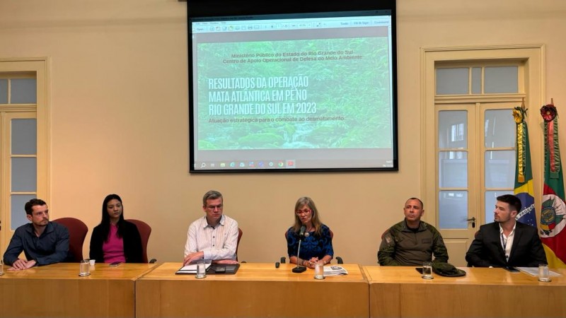 Apresentação do balanço da operação Mata Atlântica em Pé 2023